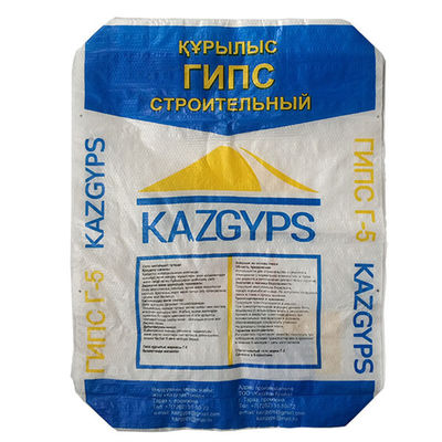 High Strength Woven PP Valve Bags Block Bottom For Putty Gypsum Packaging