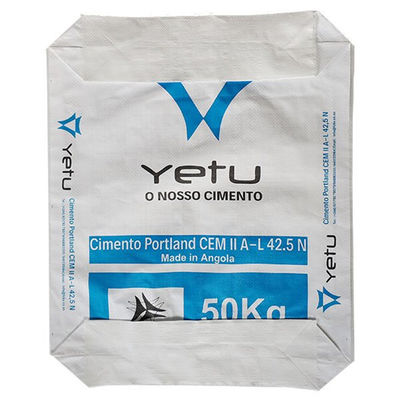 High Strength Woven PP Valve Bags Block Bottom For Putty Gypsum Packaging