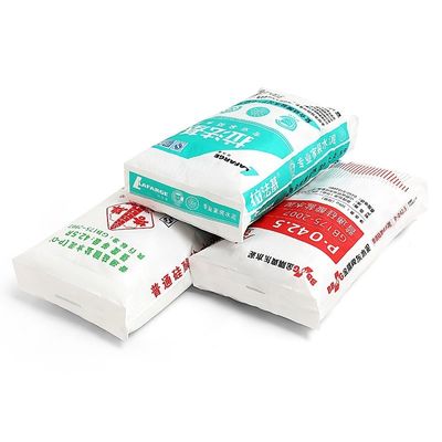 Laminated PP Woven Valve Bag Sack Block Bottom With Self Closing Valve