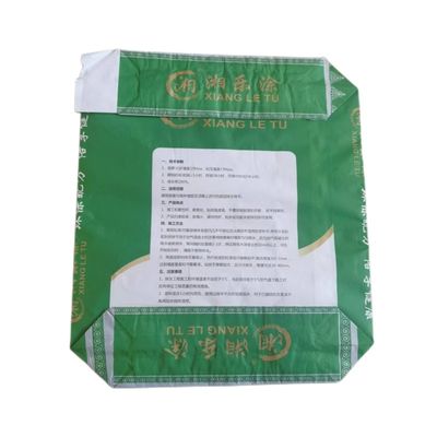 20kg Kraft Paper Waterproof Cement Bags Multiwall Customized With Adhesive