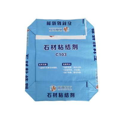 Qualität  Colorful BOPP Printing PP Woven Valve Bag with 20kg 25kg Capacity for Cement and Dry Mix Glue usine