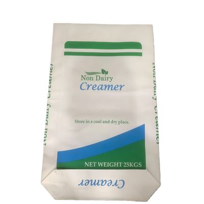 Qualität  Food-Grade Paper Open Mouth Bag with  Block Bottom for 25kg Non Dairy Creamer usine