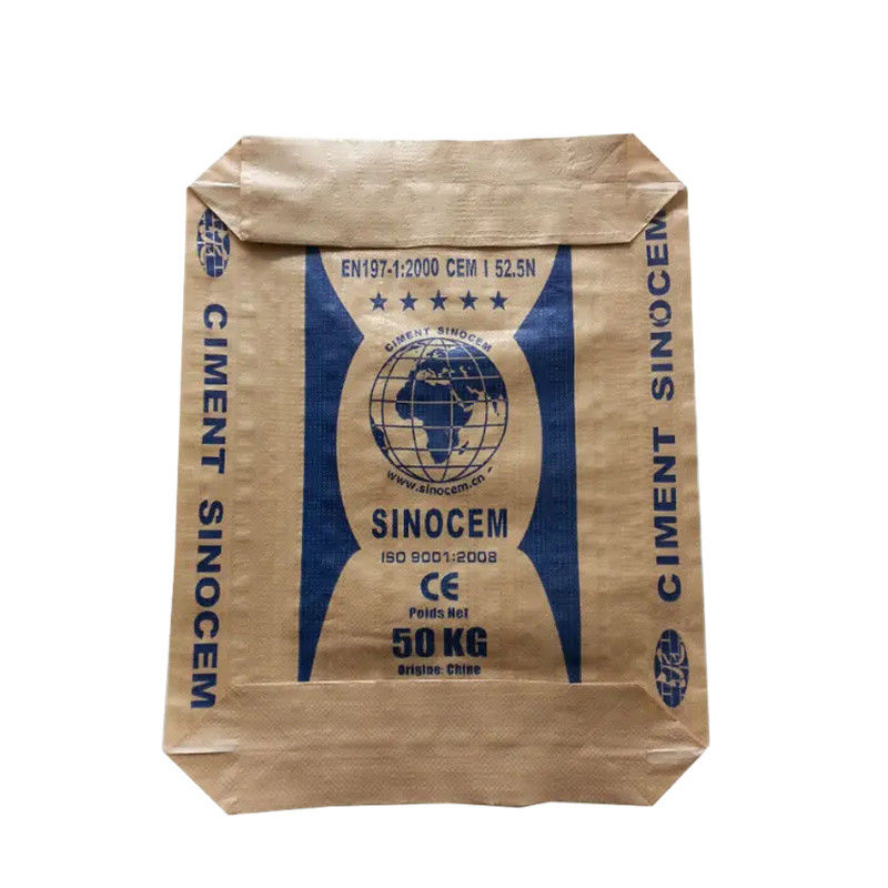 25KG 40KG 50KG Block Bottom Cement Bags Ad Star Valve PP Packing Bags