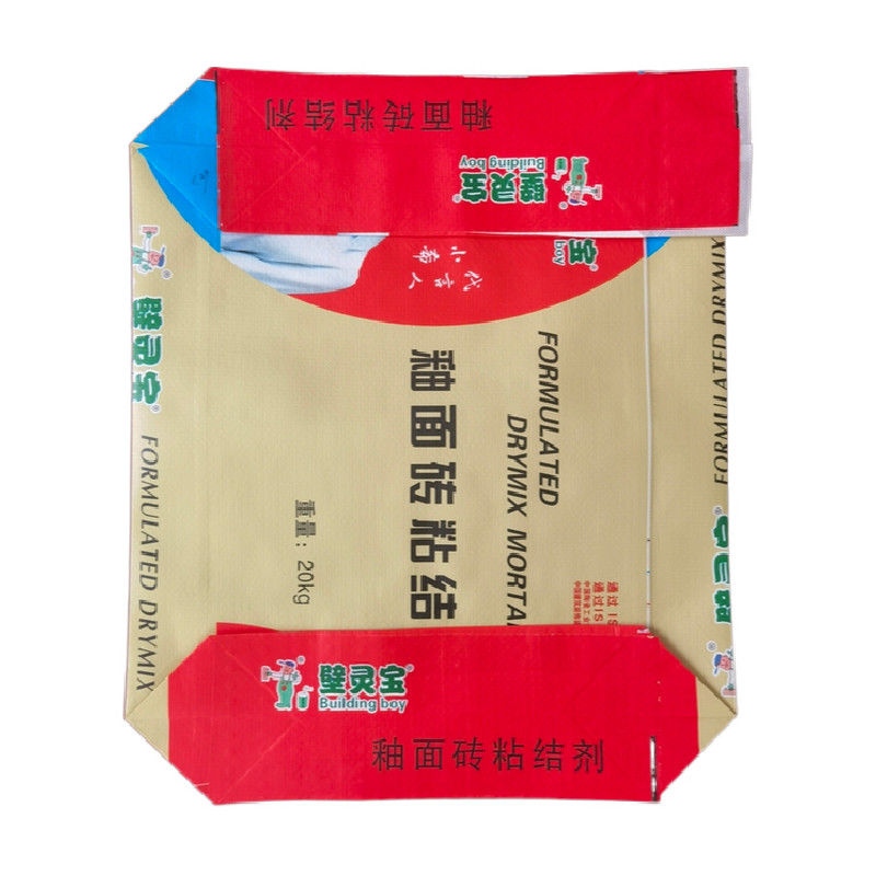Cement Block Bottom BOPP Laminated Woven Bags PP Valve Bags 25KG 40KG 50KG