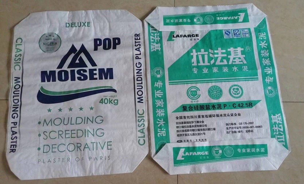 Eco Friendly Empty Cement Sack Bag Packaging 40Kg 50Kg Moisture Proof