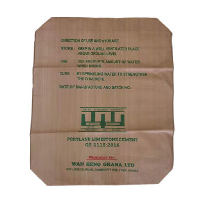 Polypropylen-Zementsäcke mit gewebtem Ventil, 25 kg, 50 kg, Polypropylen-Gipspulver-Verpackungsbehälter
