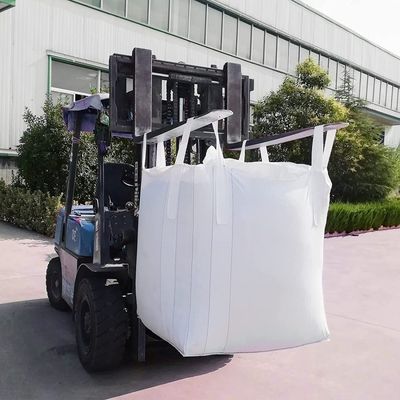 Flache untere riesige pp. Taschen Breathable 1 Ton For Firewood Construction Cement Fibc