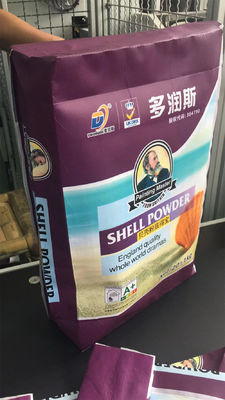 gesponnene Taschen 20kg 25kg BOPP decken klebende Plastik-pp. gesponnene lamellierte Tasche mit Ziegeln