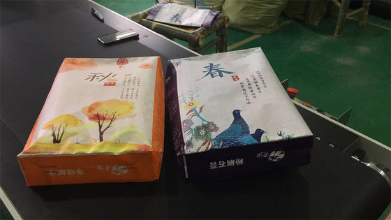 Anzeigen-Stern BOPP lamellierte pp. gesponnene Taschen-Plastikbetonblock-untere Tasche 40KG 50KG