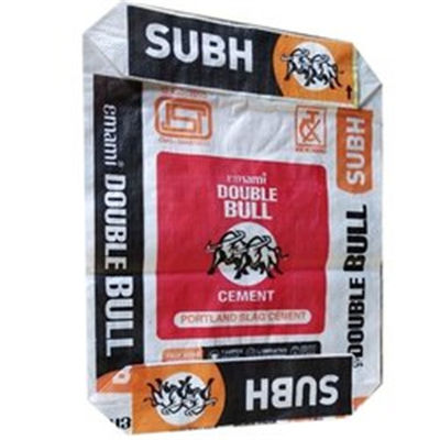 Polypropylen-pp. gesponnene Ventil-Taschen-Block-untere Zementsäcke 25kg 40KG 50KG