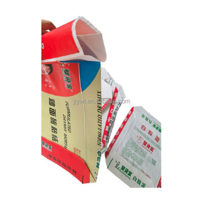 25KG 40KG 50KG druckte BOPP gesponnene Taschen blockieren unteren Zement-Ventil-Sack