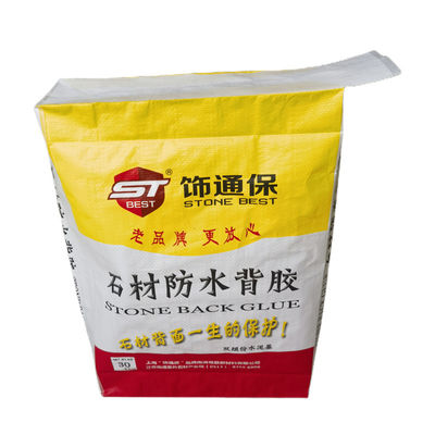 Des Ventil-BOPP pp. leere pp. Ventil-Tasche Zementsack-Block-der Unterseiten-20KG 40KG 50KG