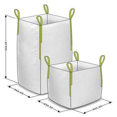 Bau-Zement-Tunnel-bohrwagen sackt flache Unterseite 1 Ton Bulk Bag With Printing ein