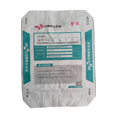 Zement-Plastik-pp. gesponnene Ventil-Tasche 20gsm mit Ventil Kraftpapier Brown