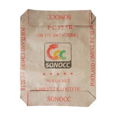 25 KG 40 KG 50 KG PP Gewebter Beutel Leer PP Zementbeutel Block Boden mit Ventil