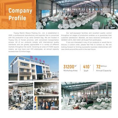 25 KG 40 KG 50 KG PP Gewebter Zementsack Leerer PP-Ventilbeutel Block Boden mit Ventil