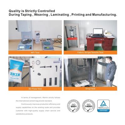 25 KG 40 KG 50 KG PP Gewebter Zementsack Leerer PP-Ventilbeutel Block Boden mit Ventil