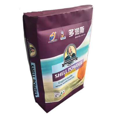 Polypropylen Kunststoff Typ 35x46x10cm 86GSM Gewebter PP-Ventilbeutel mit Luxus-Bopp-Druck