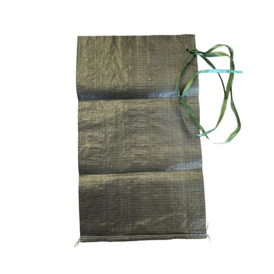UV-beständig 35x66cm 50LB Sandpackbeutel Leere PP Gewebte Beutel Naht Boden Recycling