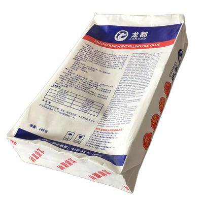 Fliesen-Kleber-Plastik-BOPP gesponnene Taschen-Baumaterial-Verpackentasche 20kg 25kg