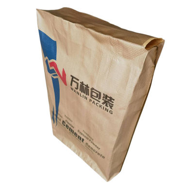 Oberflächenbedruckte, feuchtigkeitsbeständige PP-gewebte Zementsäcke, 20 kg, 25 kg, 40 kg, 50 kg Verpackung