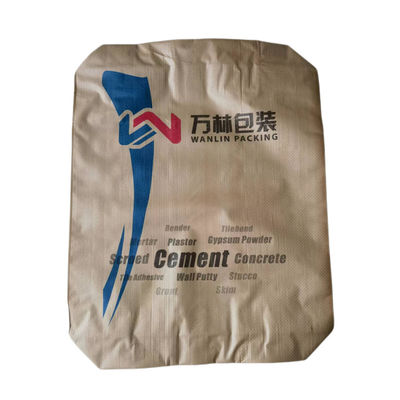Oberflächenbedruckte, feuchtigkeitsbeständige PP-gewebte Zementsäcke, 20 kg, 25 kg, 40 kg, 50 kg Verpackung