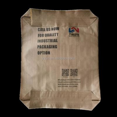 Oberflächenbedruckte, feuchtigkeitsbeständige PP-gewebte Zementsäcke, 20 kg, 25 kg, 40 kg, 50 kg Verpackung