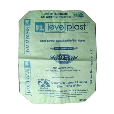 Leerer Block Bodenventilbeutel für Zement 20kg 25kg 40kg 50kg PP Material Druck 1-4 Farbe pro Seite Stärke