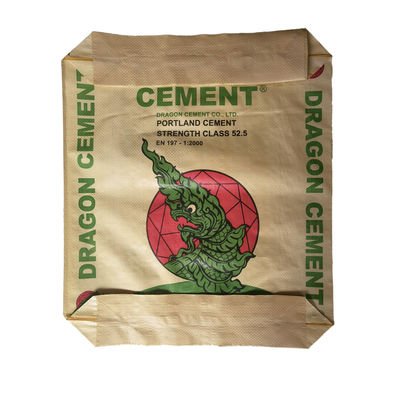 25 KG 40 KG 50 KG Gewebte PP-Ventil-Zementbeutel Leerbeutel Industrie-Flexodruckverpackungen