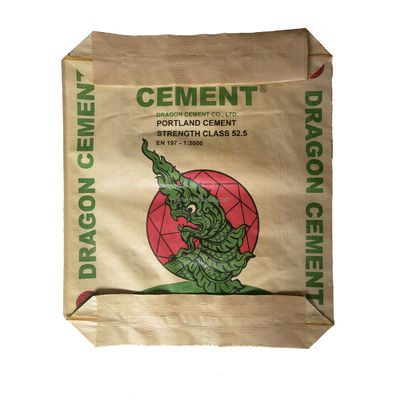 Mehrfarbige, feuchtigkeitsdichte, polygewebte PP-Zementventilsäcke 25 kg 40 kg 50 kg Verpackung