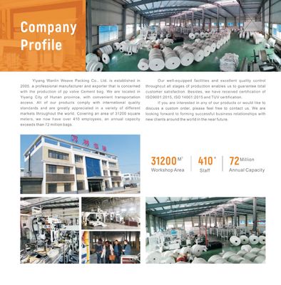 PP-Zementventilbeutel 50 kg Feuchtigkeitsdicht ISO-zertifiziert