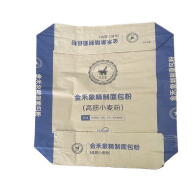 2-lagige 90 g/m² Papier-Ventilbeutel mit Blockboden für 20 kg, 25 kg, 30 kg, 40 kg Mörtel