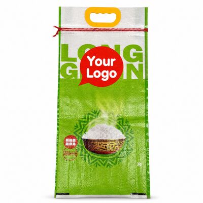 BOPP-Laminate aus PP-Gewebe Feuchtigkeitsfeste Reisbeutel 25kg 50kg Schwere Polypropylenventilbeutel Wasserdichtes landwirtschaftliches Getreide